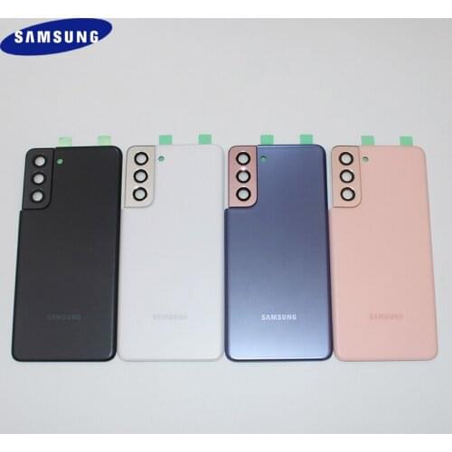 S21 S 21 Battery Back Cover Original Glass Rear Door Housing Phone Replacement Repair Parts For Galaxy G990F G990 G991 With Logo