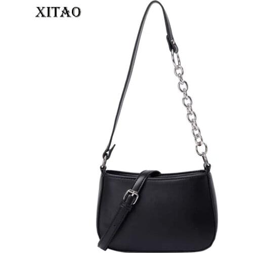 XITAO Womens Single Shoulder Small Chain Bag White Goddess Fan Minority Minority Patchwork Design Messenger Bag 2021 CLL1816