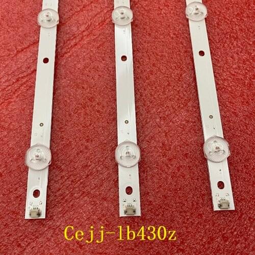 3pcs/set 9LED(3V) 840mm LED Backlight strip for Aoc 43s5295 43PFG5813 43PFG5813/78 43PFF5292 CEJJ-LB430Z-9S1P-M3030-D-1