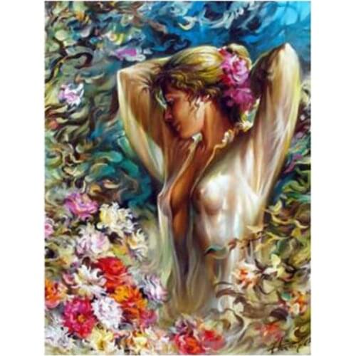 5D DIY Diamond painting Women flowers Diamond embroidery Full Square/Round rhinestones Cross stitch Wall Painting