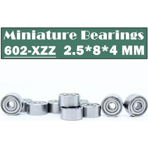 602XZZ ABEC-1 (10PCS) 2.5x8x4mm Miniature Ball Bearings 602X Z ZZ