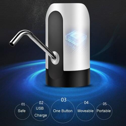 Water Pump USB Charging Automatic Drinking Water Pump Portable Electric Water Dispenser Water Bottle Switch Water Bottle Pump