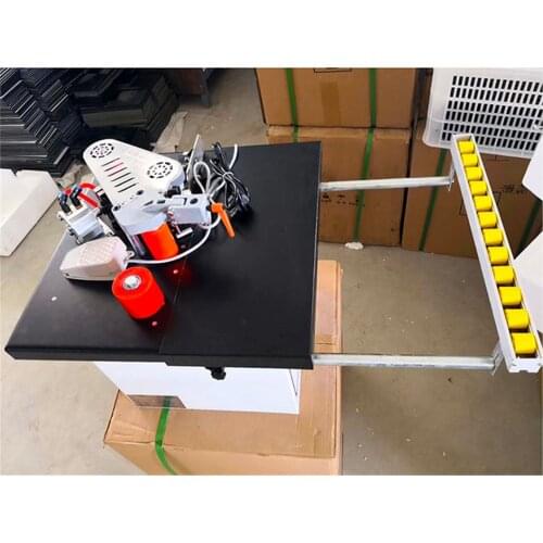 Free shipping Original MY07 wood portable edge banding machine for MDF/further with tray and cut for edge bander free shipping