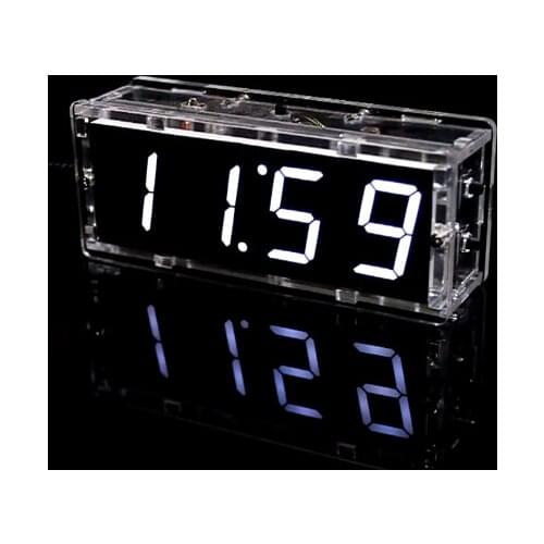 Electronic diy kit Digital clock DIY making kit 51 Single chip with case
