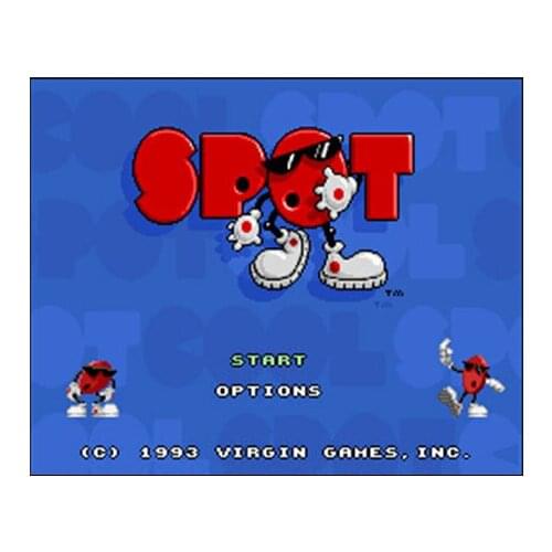 Cool Spot NTSC Version 16 Bit 46 Pin Big Gray Game Card For USA Game Players