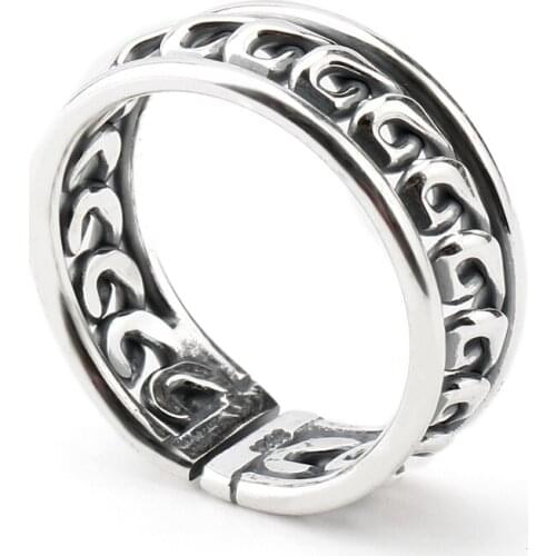 Adjustable 925 Sterling Pure Silver Finger Rings Do Old Design Cross Twisted for Women Lovers Chic Wedding Jewelry Gift