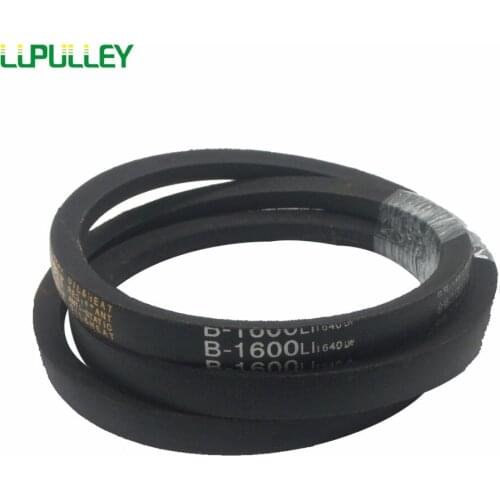 LUPULLEY Wrapped V-Belt B Type Black Rubber Machinery Drive Wedge Rope B59/60/61/62/63/64/65/66/67/68 Vee Belt for Industrial