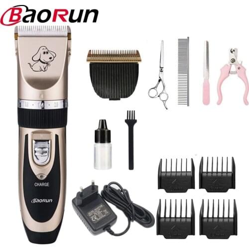 BAORUN Professional Dog Hair Trimmer Pet Grooming Haircut Shaver Machine Rechargeable Dog Grooming Clipper