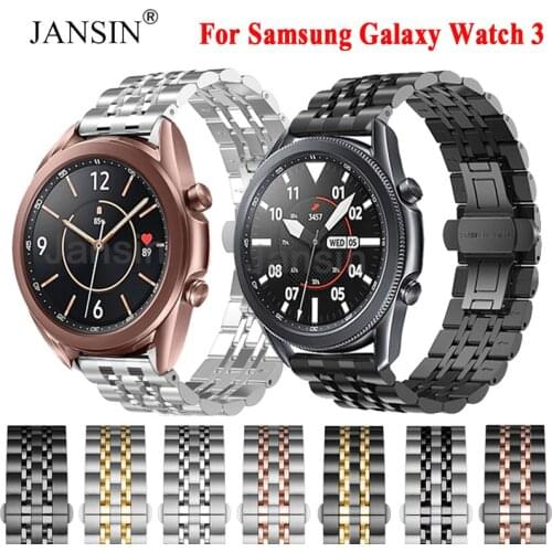 Metal Wrist Band for Samsung Galaxy Watch 3 45mm 41mm Straps Bracelet for Samsung Galaxy Watch3 Stainless Steel Watchband Strap