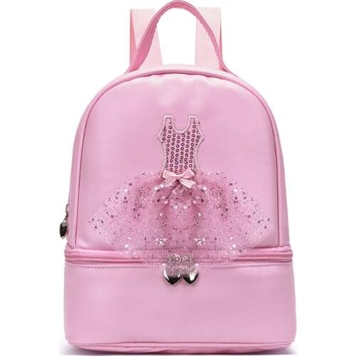 Girls Cute Ballet Dance Girl Backpack Princess School Bag Kids School Bookbag Sports Backpacks Cute Embroidered Bag For Dance