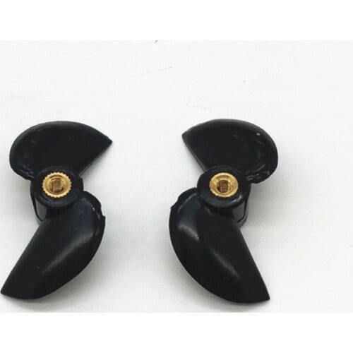 RC model ship 2 leaf copper core positive and negative paddle boat propeller 3mm screw shaft 36MM propeller