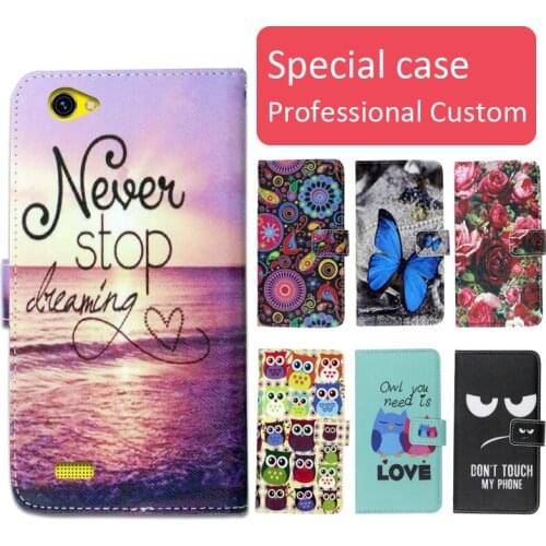 Fashion cartoon printed flip wallet leather case for Gretel A7 with Card Slot phone bag book case,free gift