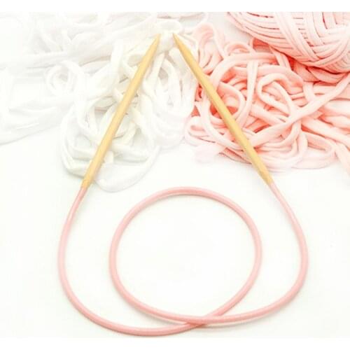 3pcs Circular Knitting Needles Set Bamboo Wooden Circular Sewing Crochet Hook DIY Tube Sweater Needlework Tools