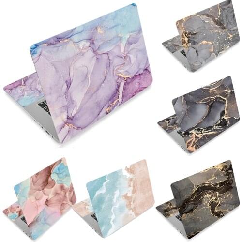 Laptop Cover Sticker Notebook Skin New Marble Notebook Stickers For 14 15 15.6 16 17.3 inch Macbook Lenovo HP Asus Acer DELL
