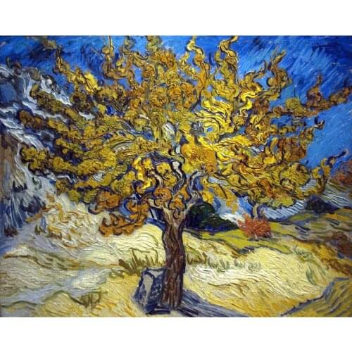 Hand Painted Trees Oil paintings by Vincent Van Gogh Canvas The Mulberry Tree in Autumn modern art High quality home decor