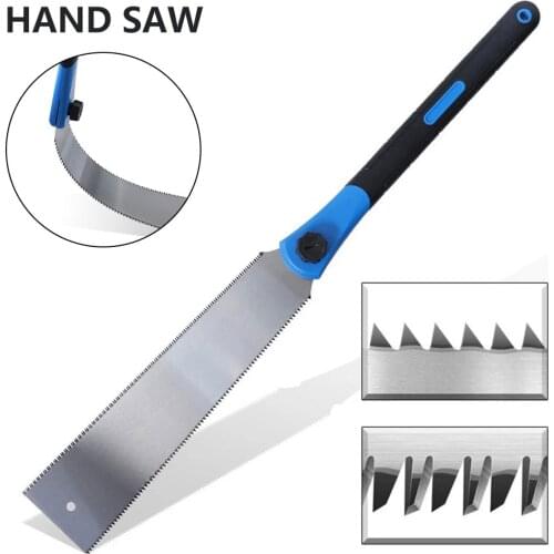 Hand Saws Japanese Double Edge Hand Saw 3 Side Teeth Woodworking Pull Saw For Tenon Wood Bamboo Plastic Cutting Tools