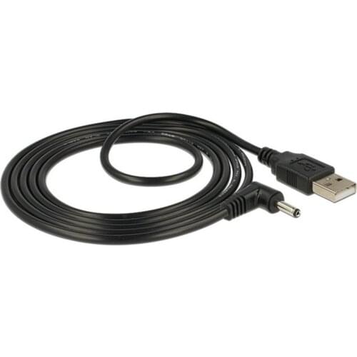USB 2.0 Male to Right Angled 90 Degree 3.5mm 1.35mm DC power Plug Barrel 5v Cable 80cm