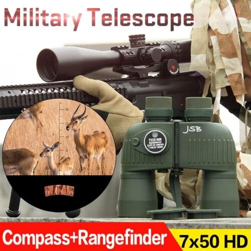 E.T Dragon Tactical Military Compass Rangefinder 7x50 IPX6 Waterproof Binoculars Telescope For Hunting HS3-0043