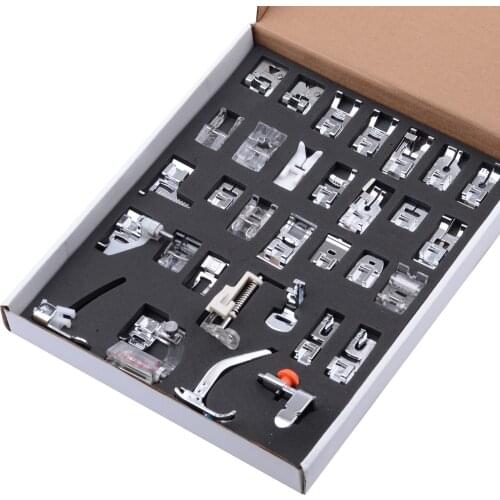 32PCS Sewing Machine Foot Feet Presser For Brother Janome Yokoyama Juki