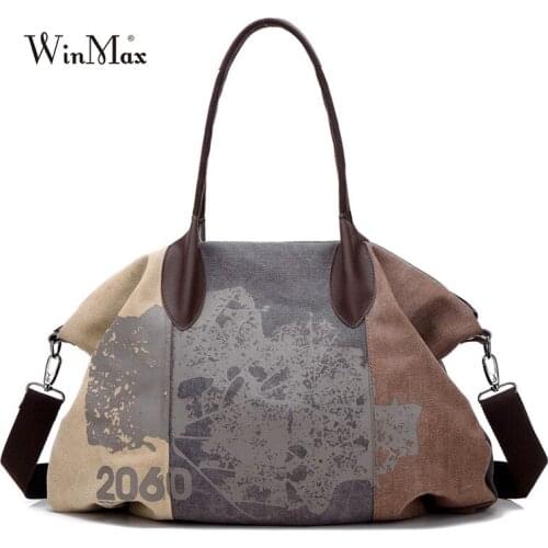 Vintage Graffiti Womens Bag Canvas Handbag Female Famous Designer pratical Shoulder Bag Ladies Tote Sac a Main bolsos Muje gift
