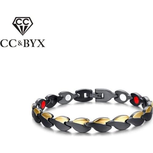 CC Vintage Bracelets For Men 8.5mm Black Mens Healthy Bracelets & Bangles Magnetic Power Drop Shipping Unique Jewelry SBRM-019