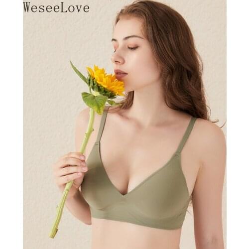 Weseelove Seamless Sexy Bra For Women Plus Wire Free Thin Underwear Soft Summer Lingerie Comfort Sleepwear Bralette Intimates