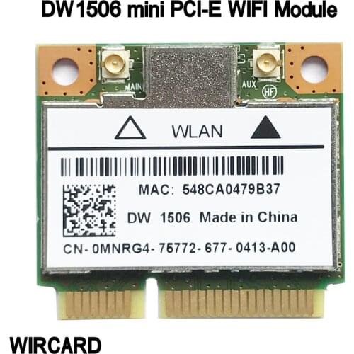 WIRCARD DW1506 AR5B125 mini PCI-E WiFi Card 802.11b/g/n WiFi Module for Dell laptop