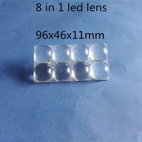 2 pcs LED car spotlight 8 in 1 lens 90x46x11mm