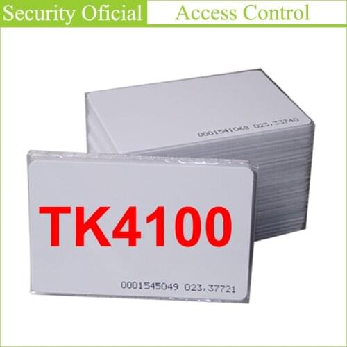 20PCS PVC White ID Thin Card TK4100 Chip Induction Card 125 Khz Access Control Attendance Card RFID Key Tag Radio Frequency Card