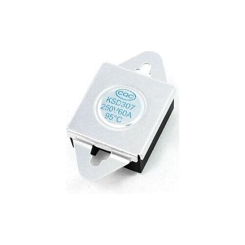 250V AC 60A 95C Celsius NC. Temperature Control Bimetal Thermostat KSD307