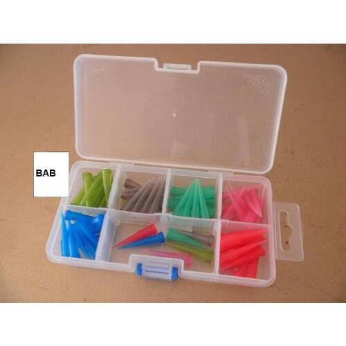 60PCS TT assorted Plastic Conical Smoothflow Tapered Needle/Tips(14G,16G,18G,20G,22G,25G)*10 | Dispense Tips/Needle