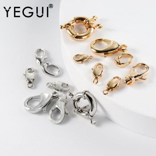 YEGUI M723,jewelry accessories,18k gold plated,0.3 microns,rhodium plated,connector,diy chain necklace,jewelry making,10pcs/lot