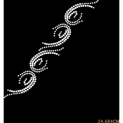 Free shipping hot fix rhinestone Heat transfer design iron on motifs applique Scrapbooking diy accessories