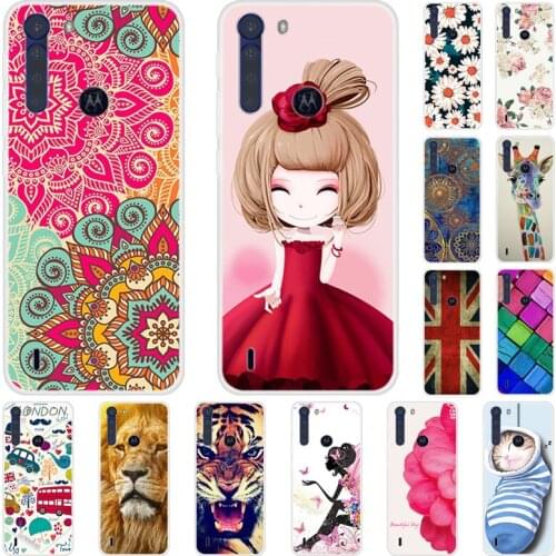 Case For Motorola One Fusion One Fusion+ Phone Cover Back Fitness Silicone Bumper Softness TPU With Colorful Printing