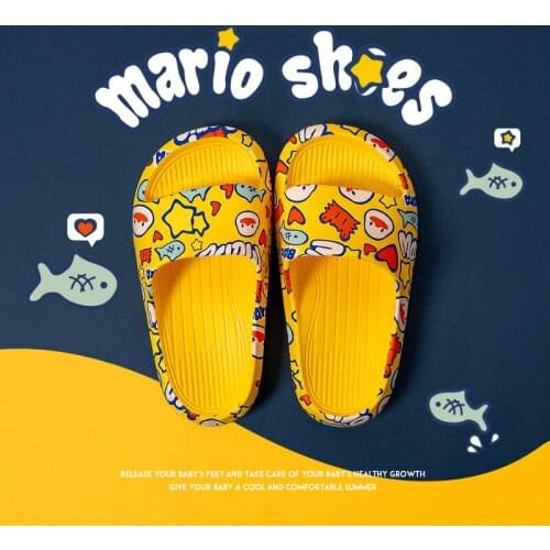 Children 3Colors Summer Slippers Cute Baby Boy Girls Shoes Non-slip Cartoon Bathroom Beach Shoes Children Sandals Slippers