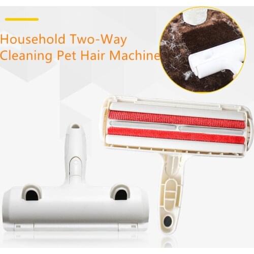 2-Way Pet Hair Remover Roller Removing Dog Cat Hair From Bed Sofa Carpet Clothes Pet Dog Hair Cleaning Brush Dropshipping Center