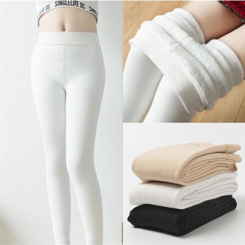 Fleece Girls Tights Thicken Stocking for Girls Winter Pantyhose Kids Warm Children Pantys Dance Toddler Tights School Clothing