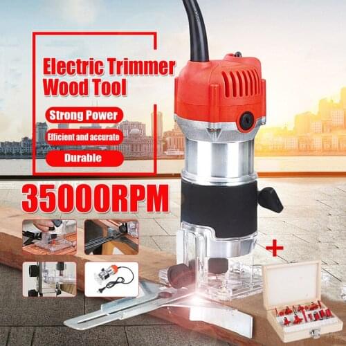 220V 3000W Wood Laminate Palm Router Electric Hand Trimmer Edge Joiners Woodworking Tool