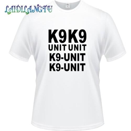 Mens t shirts fashion 2019 K-9 UNIT SET Police Dog funny t shirts Mens Clothing Trend Casual Slim Fit Tees