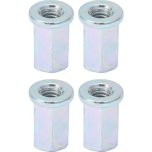 OD 10mm ID 6mm Exhaust Stud Nuts Hexagonal Screw for Yamaha Raptor 660R 660 R 350 Warrior 350 Grizzly 350