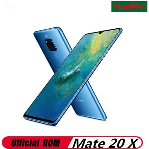 Global Optional HuaWei Mate 20 X 4G LTE Mobile Phone Kirin 980 Android 9.0 7.2" 2K 2240x1080 8GB RAM 256GB ROM 40.0MP NFC IP53