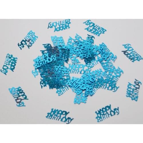 15g Sky Blue Happy Birthday Party Confetti Number Digital 13 16 18 20 21 30 40 50 60 70 80 Happy Birthday Table Scatter Sprinkle