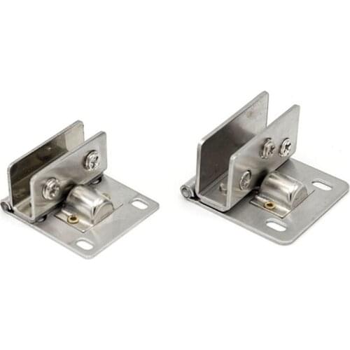 Window Display Cabinet Stainless Steel Glass Clamp Clip Hinge