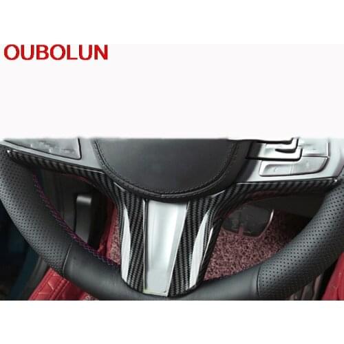 OUBOLUN For BMW X3 G01 2018 2019 X4 G02 2019 Steering Wheel Sequins Decoration Sitcker Cover Trim Interior Accessories ABS