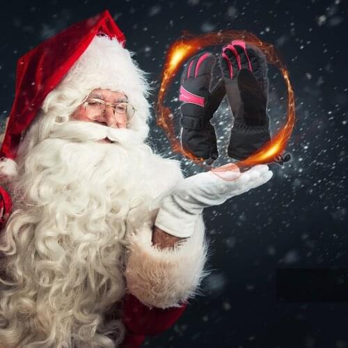 Heating Gloves Winter Outdoor Sports Man Charge Gloves Anti-Snow Can Touch Screen Battery Gloves Women Winter The Warmest Gift