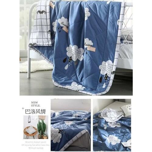 Bedding Summer Quilted Blanket Thin Comforter Bedspread for Double Bed Air Condition Quilt for Student Car Kids Adult Bed Cover