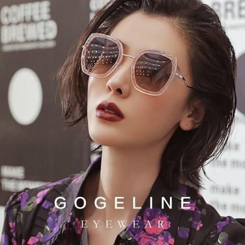 Gogeline Sunglasses Women Polarized Brand Designer Retro Womens Glasses Men Driving Glasses UV400 Shade Outdoor Metal eyeglass