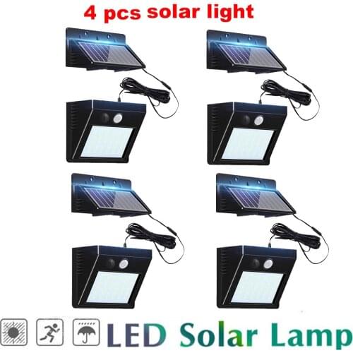 30 LED Solar Light Steps Lamp Light-sensitive Wall Lights Security Outdoor Garden Fence lamp pathway Stairs lightingoptional sep