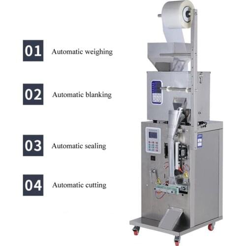 Granule Powder Packaging Machine For Tea Hardware Electronic Components Automatic Weighing Packaging Machine