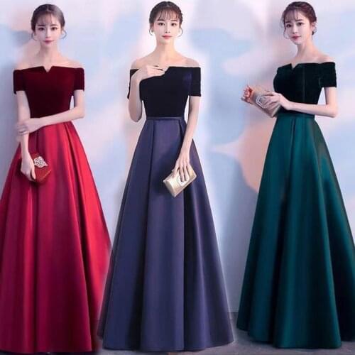 Velour Evening dresses 2020 graduation gown lace up formal party dress cusomized prom gown dresses robe de soiree